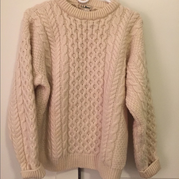 Vintage LL Bean cable knit sweater