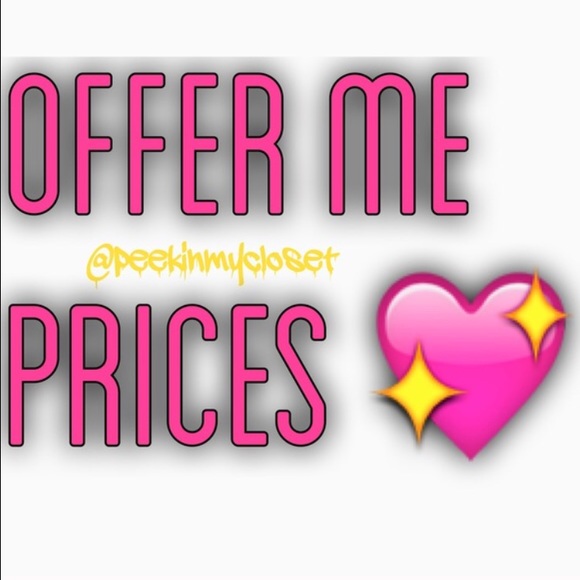 OFFER ME PRICES 😋