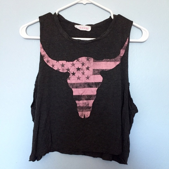 Animal Head Silhouette Tank Top - Picture 1 of 2
