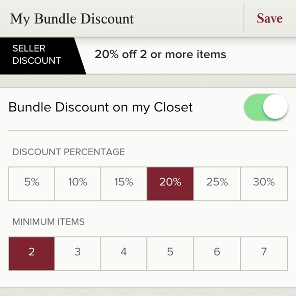 Buy 2 items get 20% off