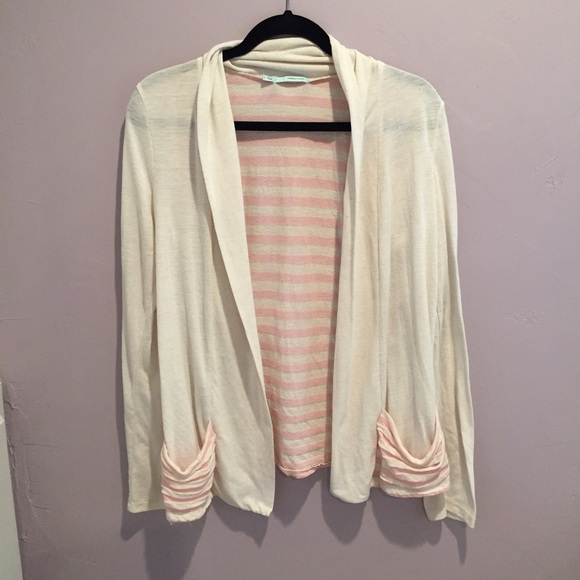 Cream & Pink Cardigan