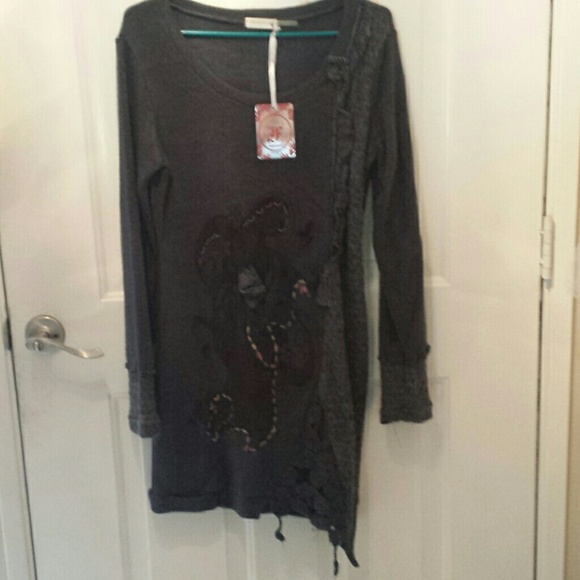 Knit dress/long shirt