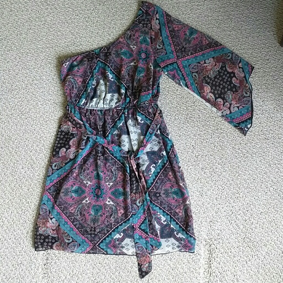 Speechless single shoulder paisley print dress - Picture 1 of 1