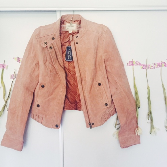 Light Suede Fitted Jacket