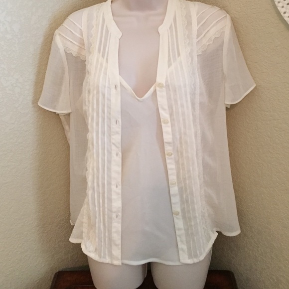 Sheer two piece blouse