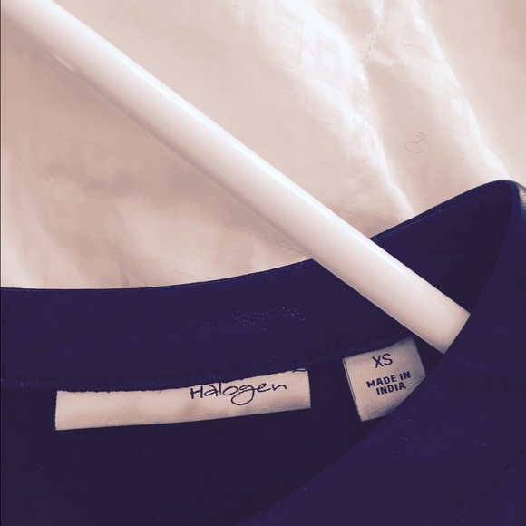 🌺FINAL PRICE🌺Halogen Black 💯% Leather tee - Picture 2 of 4