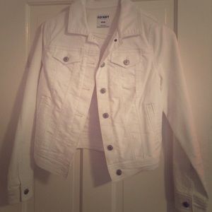 White jean jacket