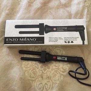 Enzo Milano BI-Tube Professional curling iron