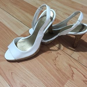 White heels.