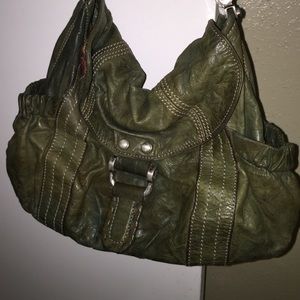 B Makowsky leather handbag.