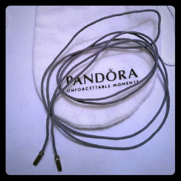 Pandora 39.9" Cord Grey Poly Sterling Silver