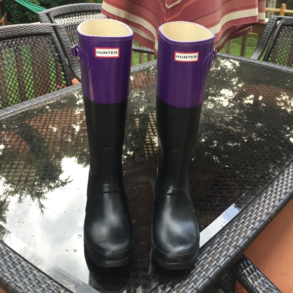 Hunter color block rain boots!!