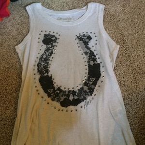 Lace horse shoe shirt