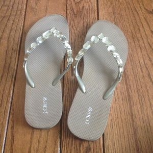 J. Crew flip flops
