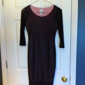 Pink and Black Party Dress