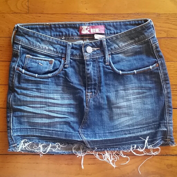 H&M Distressed Mini Skirt