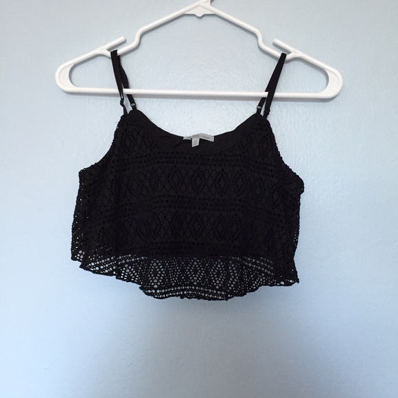 Charlotte Russe Flounce Crop Top - Picture 1 of 1