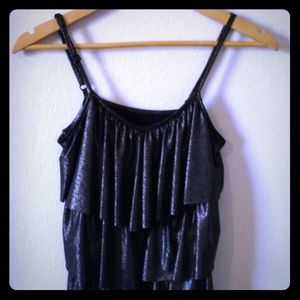 3-Tier Metallic Black Tank