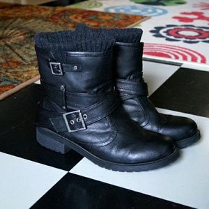 G by GUESS black ankle boots