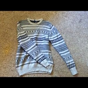 Grey White & Black Sweater