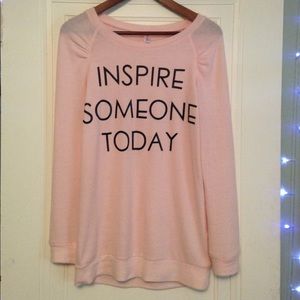 Pink "Inspire" Sweatshirt