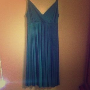 Pretty blue satin dress!