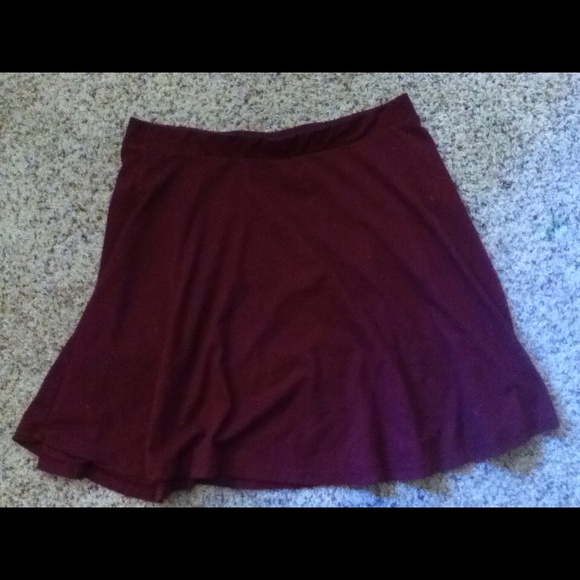 Dark Red Skirt