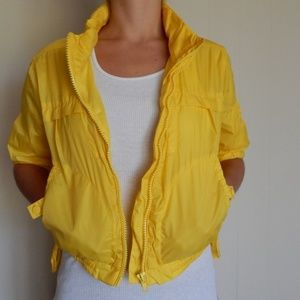 Cropped Yellow Windbreaker