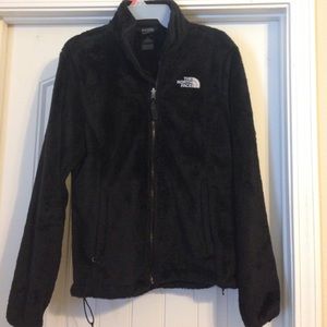 Black furry NorthFace Jacket