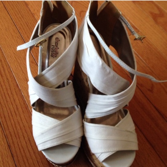 Charlotte Russe White Wedges