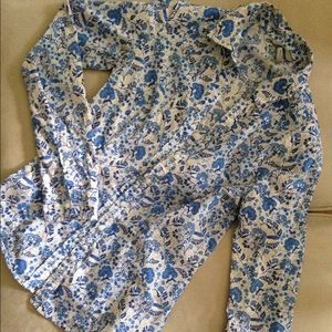 70s style retro button up