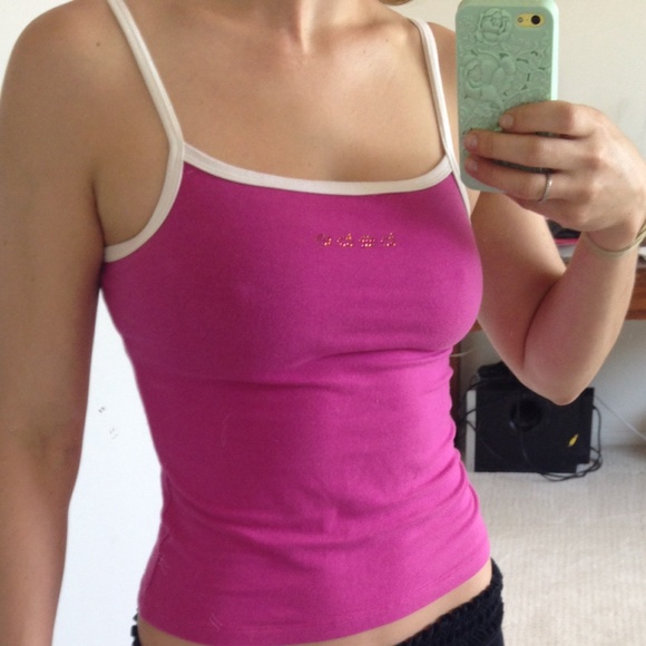 Bebe sport hot pink workout top small
