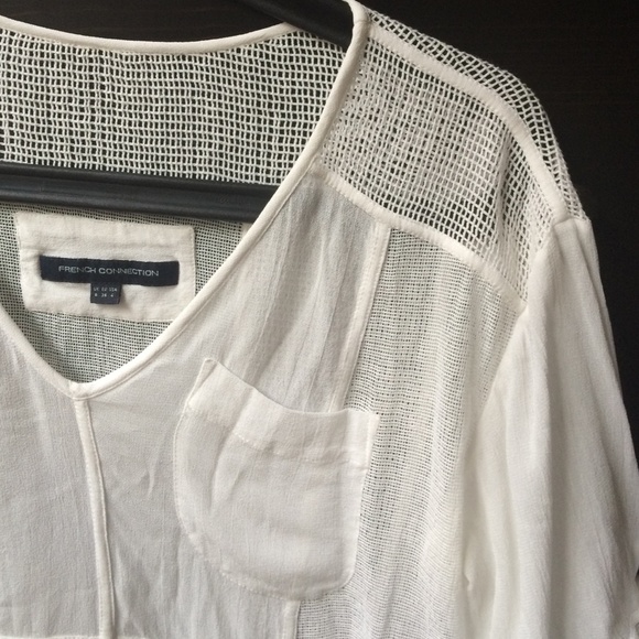 French Connection - Sheer Gauze Top - Picture 2 of 4