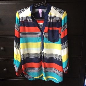 Sheer Nautical Blouse