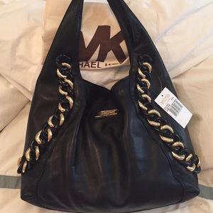 Michael kors ID chain hobo tote NWT