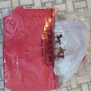 Brand new Coach tote bag pink with tan interior