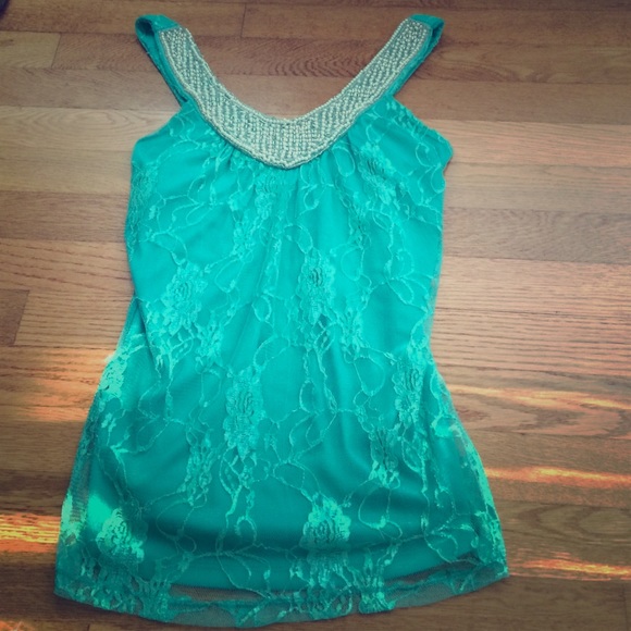 Teal tank top