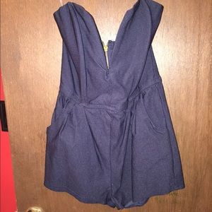 Navy Blue Romper
