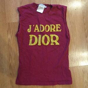 Christian Dior J'adore Dior Crop Top sz 4