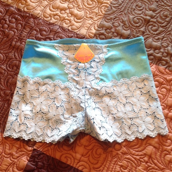 CAPRICIA DARE Other - Lace Lingerie Boxer Panties💎Light Blue