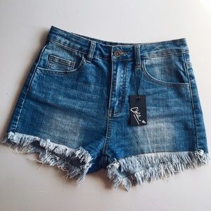 High Waisted Denim Shorts