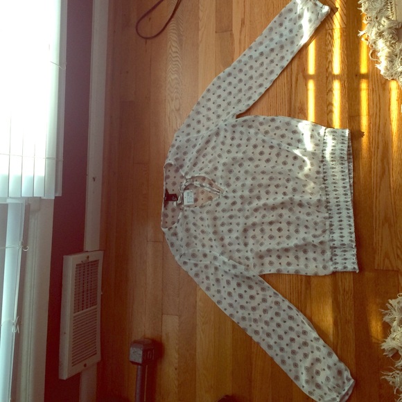 Print long sleeve top