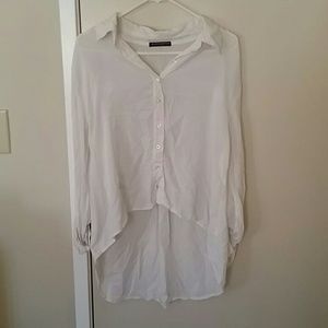 White button down brandy melville shirt