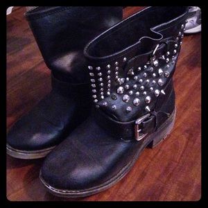 Studded Combat Boots