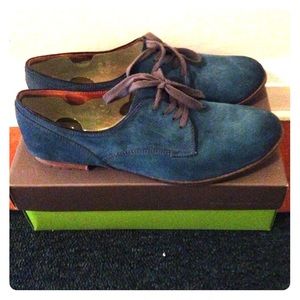 Blue loafers