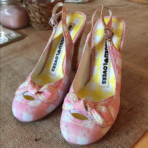 Harajuku Lovers Pink Picnic Heels