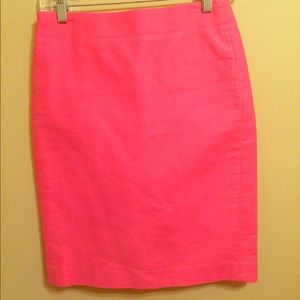 J.crew pencil skirt- hot pink