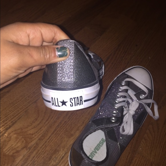 Brand new shiny sparkles converse