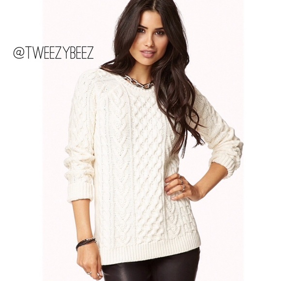 Forever 21 Sweaters - • CREAM SWEATER •