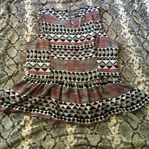 Print peplum top